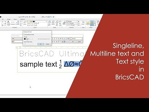 All about Text and Text style in BricsCAD