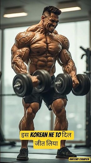 “This Korean Bodybuilder Is Built Different 😳💪” Insane Korean Gym Transformation Workout! #gym #body
