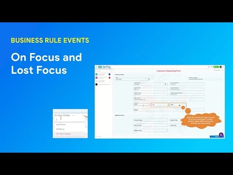 On Focus and Lost Focus | Quixy Tips | Product Tip