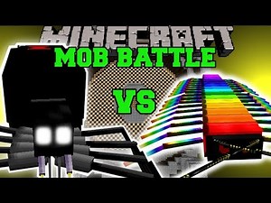 BLACK WIDOW VS RAINBOW CENTIPEDE - Minecraft Mob Battles - Minecraft Mids
