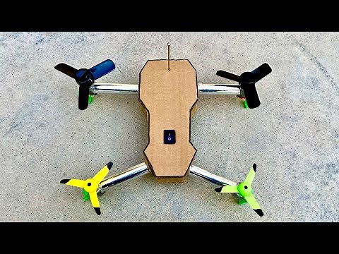 How to Make a Drone at Home From Scratch / DIY Cardboard Drone