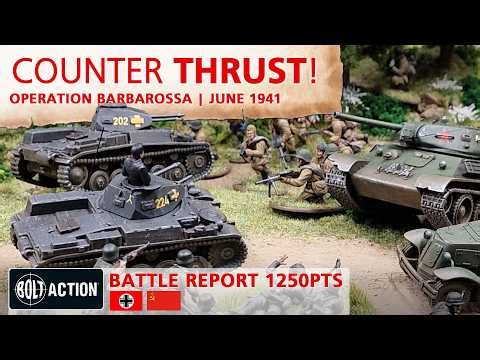 Germans vs Soviets Bolt Action Battle Report 3rd Edition 1250pts | Operation Barbarossa 1941
