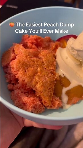 Easy Peach Dump Cake Recipe 🍑