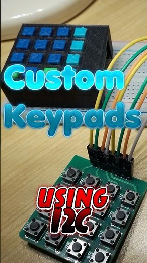 Simple, Reliable, Debounced, I2C compatible Keypad design using low cost parts with code provided