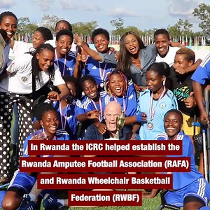 “They hit her [my mother] with a machete which also took my arm.” Consolée was born in #Rwanda during the Genocide of 1994. Losing her arm did not stop her from winning a gold medal ⚽ #Football #AmputeeFootball | International Committee of the Red Cross