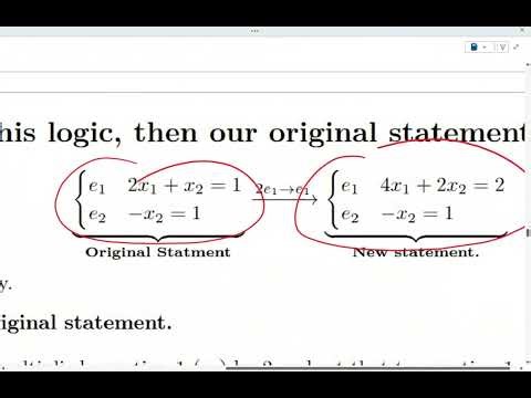 3. Lecture on Gaussian Elimination