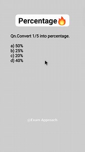 88K views · 2.4K reactions | Percentage Basic ✅ . . #math #tricks #viralreels | Exam Approach | Facebook