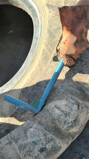 The sound of cutting rubber tires is very relaxing