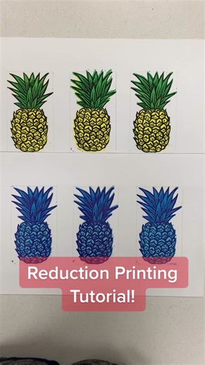 Reduction Printing Tutorial: Easy Art Lessons for Middleschool Students