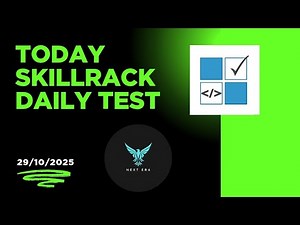 Today 29/10/2025 skillrack Daily test solution