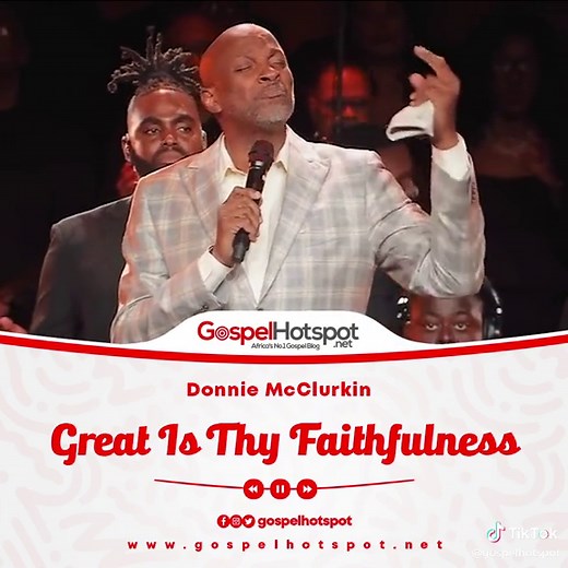 Great Is Thy Faithfulness by Donnie McClurkin