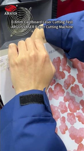 0.8mm Cardboard Laser Cutting Test | ARGUS LASER Paper Cutting Machine