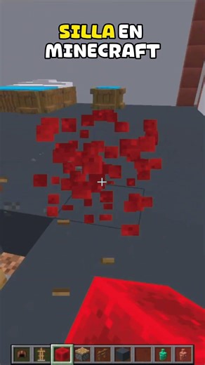 TUTORIAL 🔴 DE SILLA 🪑 EN MINECRAFT ⛏️ #minecraftshorts #minecraft