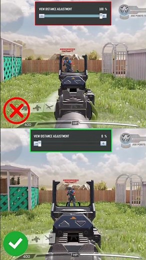 Weapon View Distance Adjustment Low vs Max Setting in COD Mobile | Call of Duty Mobile