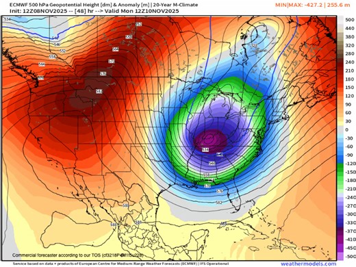 51K views · 46 reactions | UPPER AIR FORECAST off the National Weather Service's GFS model covering the period from now through Monday morning | Tom Skilling | Facebook