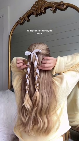 MORGAN MAYNOR on Instagram: "This sound & hairstyle makes me so excited for fall 💛 • • • Braided hairstyles, trendy hairstyles, wedding hairstyles, easy hairstyles, hair tutorials, hair routine, hair hacks, hair tips, clean girl hairstyles, that girl hairstyles, Pinterest hairstyle, Pinterest hair, fun hairstyles, hair products, hair routine, hair care routine, hair styling, heatless curls, heatless hairstyles, heatless curl tutorial, hairstyle trends, hairstyle ideas, hairstyle inspo, hairstyl