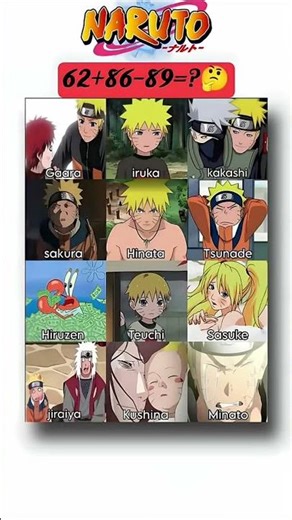 Naruto Math Puzzle Challenge! | Can You Solve This Anime Riddle? 🤔🍥 #anime #mathpuzzle #easypuzzles