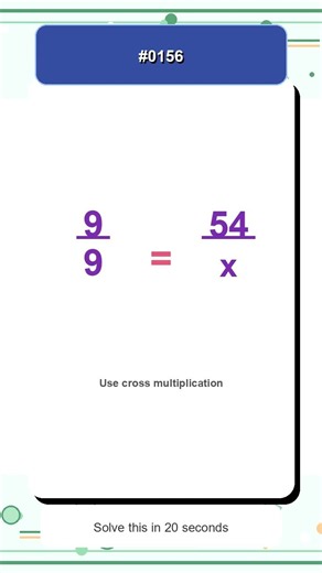 Quick Proportion Challenge #0156