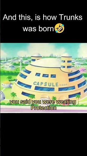 How Trunks was born 🤣 #anime #dragonballsuper