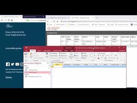 Getting Started with Access Module 1 SAM Text Book Project Part 3
