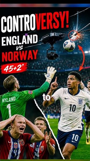 Norway Biggest Controversy against England 😱 Did the Spidercam Change the Goal?