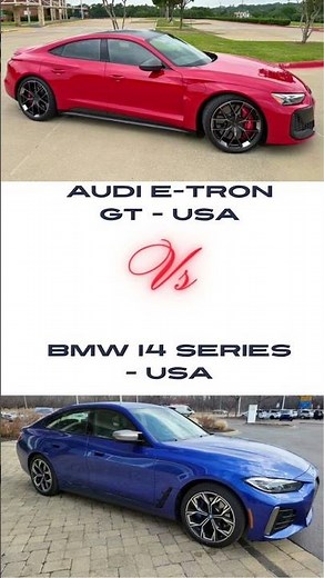 Audi e-tron GT vs BMW i4 🇺🇸 | USA Electric Luxury Sedan Comparison 2025 ⚡