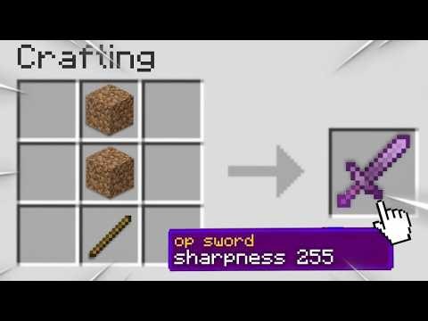 I Built Overpowered Crafting Tables in Minecraft