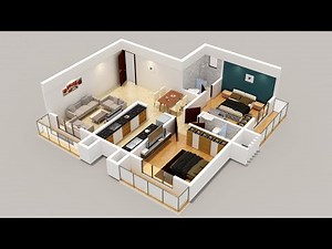 3D Cut Floor Plan in Max & Vray. Part-1