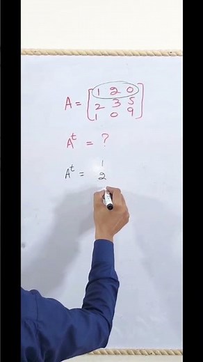 Find Transpose of matrix.