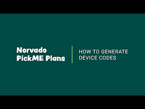 PickME Plans | How to Generate Device Codes | Norvado