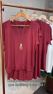 Cores lisas que combinam entre si e transformam seu look com facilidade 🤍 Nossos conjuntos unem conforto, caimento impecável e versatilidade para usar juntos ou separados. Uma escolha inteligente para todas as ocasiões. | Mariantônia Moda