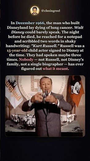 Walt Disney's Last Note Was Two Words. Nobody Knows What It Meant. #shorts