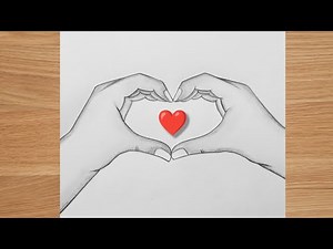 How to Draw Infinite Love Symbol with Hands | Pencil Sketch | Valentine's Day Special