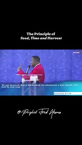 “The Principle of Seed, Time and Harvest is the System of God for our Provision” ~ Prophet Fred Akama “While the earth remains, seedtime and harvest, cold and heat, summer and winter, and day and night shall not cease.” ‭‭Genesis‬ ‭8:22‬ ‭AMPC‬‬ Catch the full sermon on Factors that affect Seed, Time and Harvest on our social media platforms #sermon #sermonseries #pfa #tot #totministries | Tent of Testimonies Ministries International - Nairobi