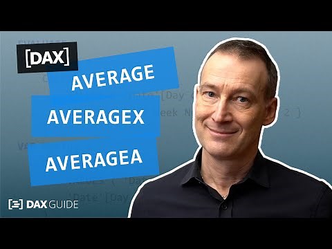 AVERAGE, AVERAGEA, AVERAGEX - DAX Guide