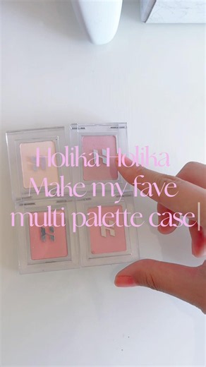 Holika Holika make my fave multi palette case #asmr #makeup #kbeauty