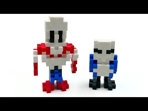 Plus-Plus Sans & Papyrus Undertale Instructions