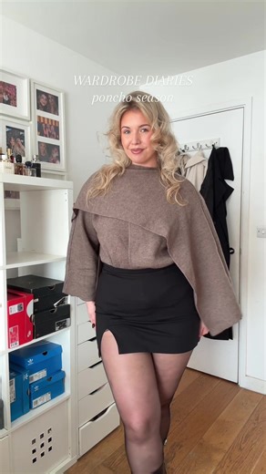 Easy Everyday Autumn Fit with Poncho Inspiration