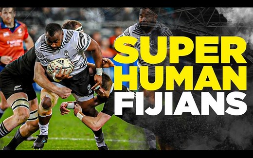 【英式橄榄球】斐济超人类球员 | 橄榄球冲撞扑搂 | 无敌开挂模式