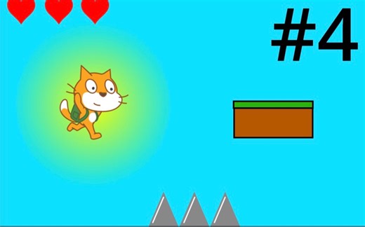 Scratch跑酷游戏教程#4 - 美化与下一关