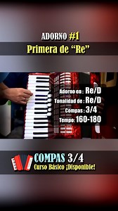 Adorno #1 en Re - Acordeon de Teclas | Aprende acordeon de teclas