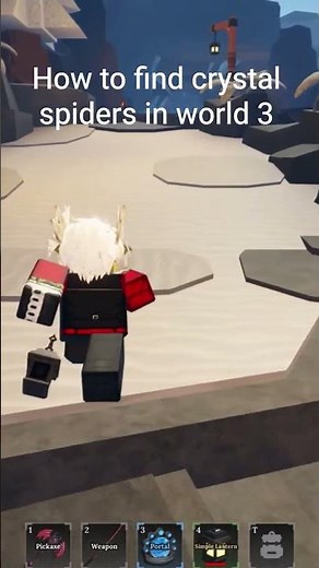 How to find crystal spiders in The Forge | world 3 #theforge #roblox