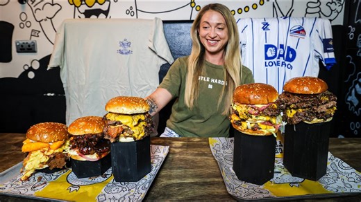 This shouldn’t exist - a burger taller than your face