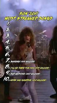 Bon Jovi’s Most Streamed Songs 🎸🔥