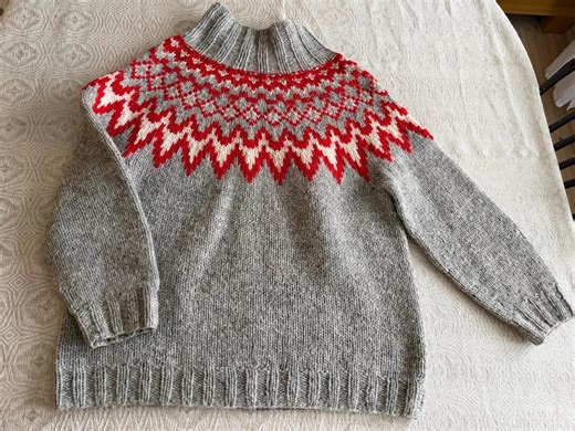 Hand Knitted Swedish Wool Sweater – Vintage Nordic Fair Isle Pullover - Etsy