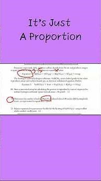 This Stoichiometry Question Is Worth Easy Chemistry Regents Points #regentschemistry