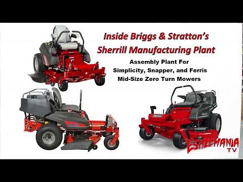 Where are Ferris, Snapper, & Simplicity Mid Size Zero Turns Made? Briggs New Sherrill MFG Plant