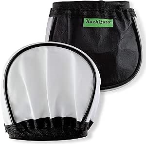 2 Pack Flash Diffuser Softbox - Small & Collapsible White Softbox for Canon, Nikon, Sony, Fuji & All Speedlight Flashes