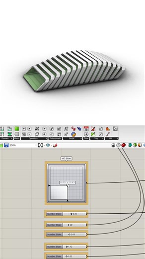 Grasshopper - EX 38 - Shift list Interpolate #architecturestudent #architectureschool #architecturemodel #design #architecture #models #architecturestudentlife #architecturetiktok #rhino #grasshopper #parametricdesign #parametricarchitecture #grasshoppe #render #architecturedesign #rendering #modeling #model #zahahadid #grasshopper3d