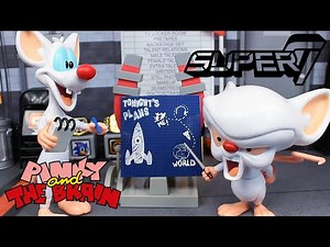 Super7 Animaniacs Ultimates! Wave 1 Pinky & The Brain Figure Review!